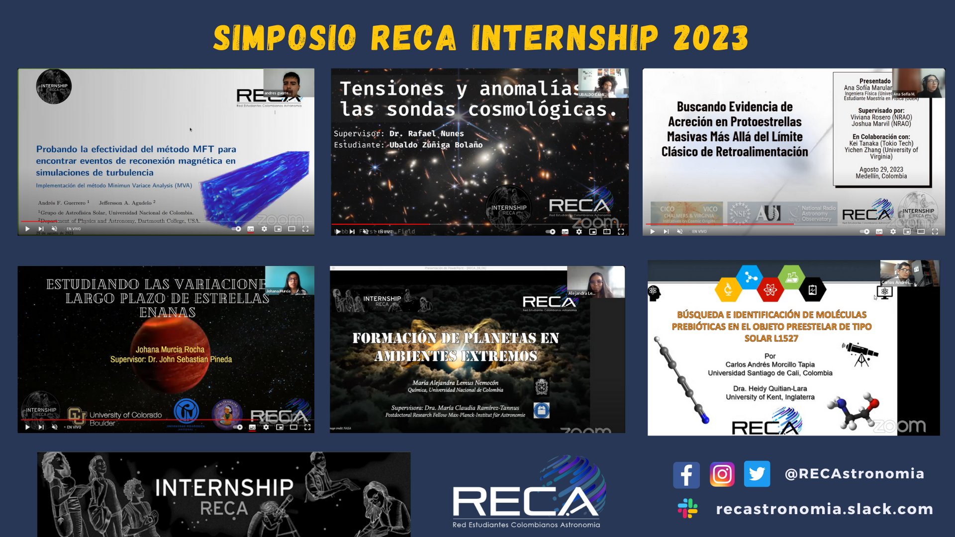 RECA internship symposium event